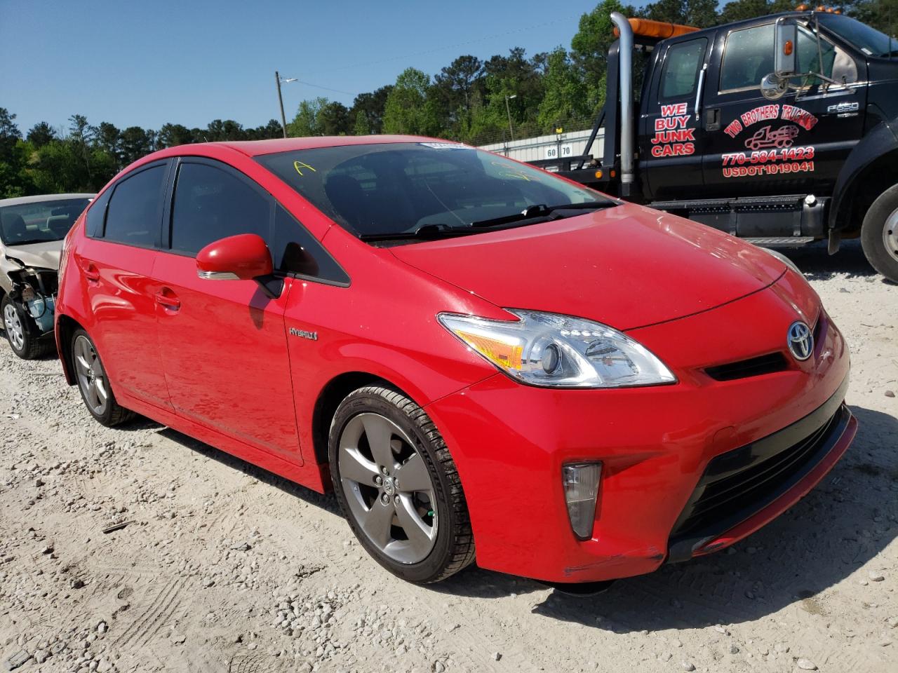 TOYOTA PRIUS 2015 with VIN JTDKN3DU0F0414882 - Photo from auction