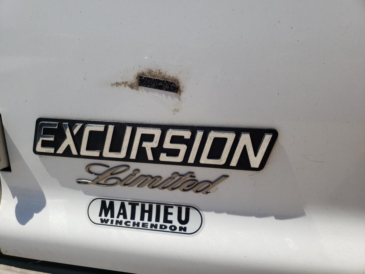 Photo 9 from auction – 2001 FORD EXCURSION with VIN 1FMNU43S61ED57245