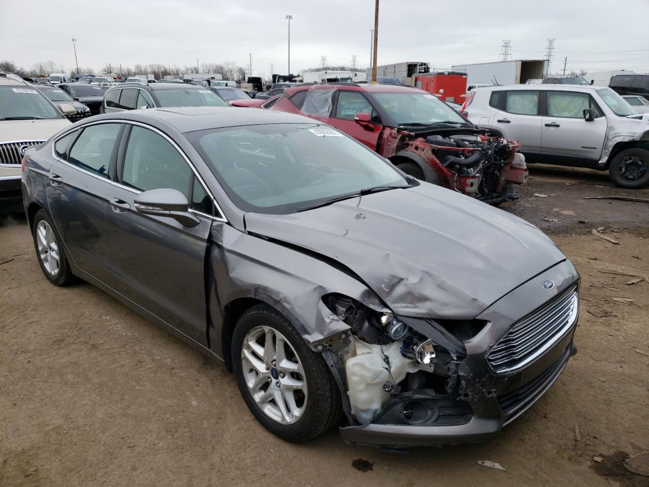 FORD FUSION SE 2014 with VIN 3FA6P0HD4ER375285 - Photo from auction