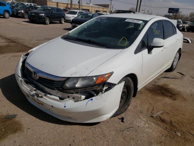 Photo 2 from auction – 2012 HONDA CIVIC LX with VIN 19XFB2F53CE344579