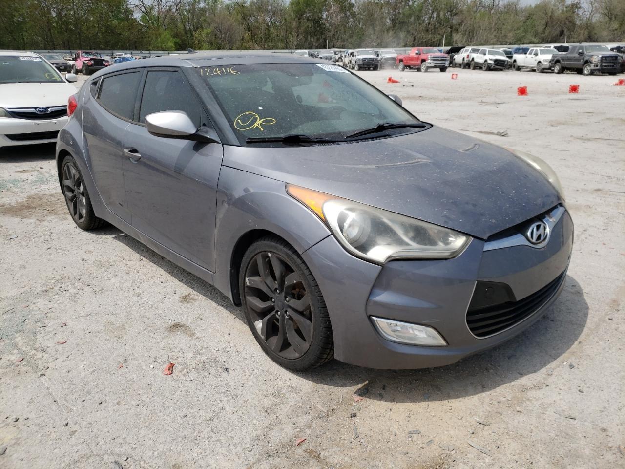 HYUNDAI VELOSTER 2013 with VIN KMHTC6AD8DU124116 - Photo from auction