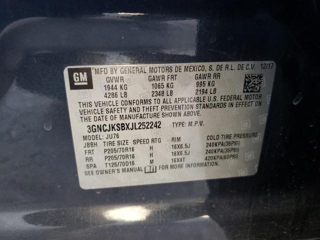 Photo 10 from auction – 2018 CHEVROLET TRAX LS with VIN 3GNCJKSBXJL252242