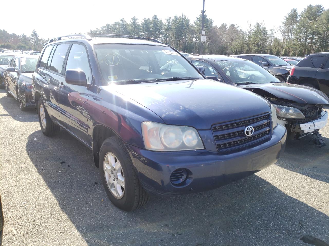 TOYOTA HIGHLANDER 2002 with VIN JTEGD21A420040702 - Photo from auction