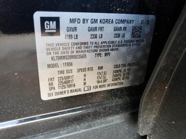 Photo 10 from auction – 2021 CHEVROLET TRAILBLAZE with VIN KL79MMS28MB035605