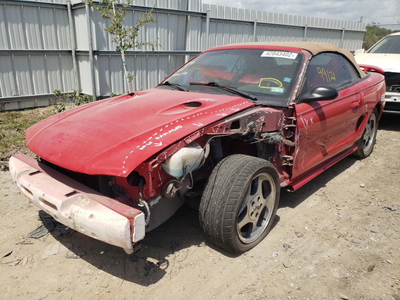 Photo 2 from auction – 1997 FORD MUSTANG CO with VIN 1FALP46V7VF166349