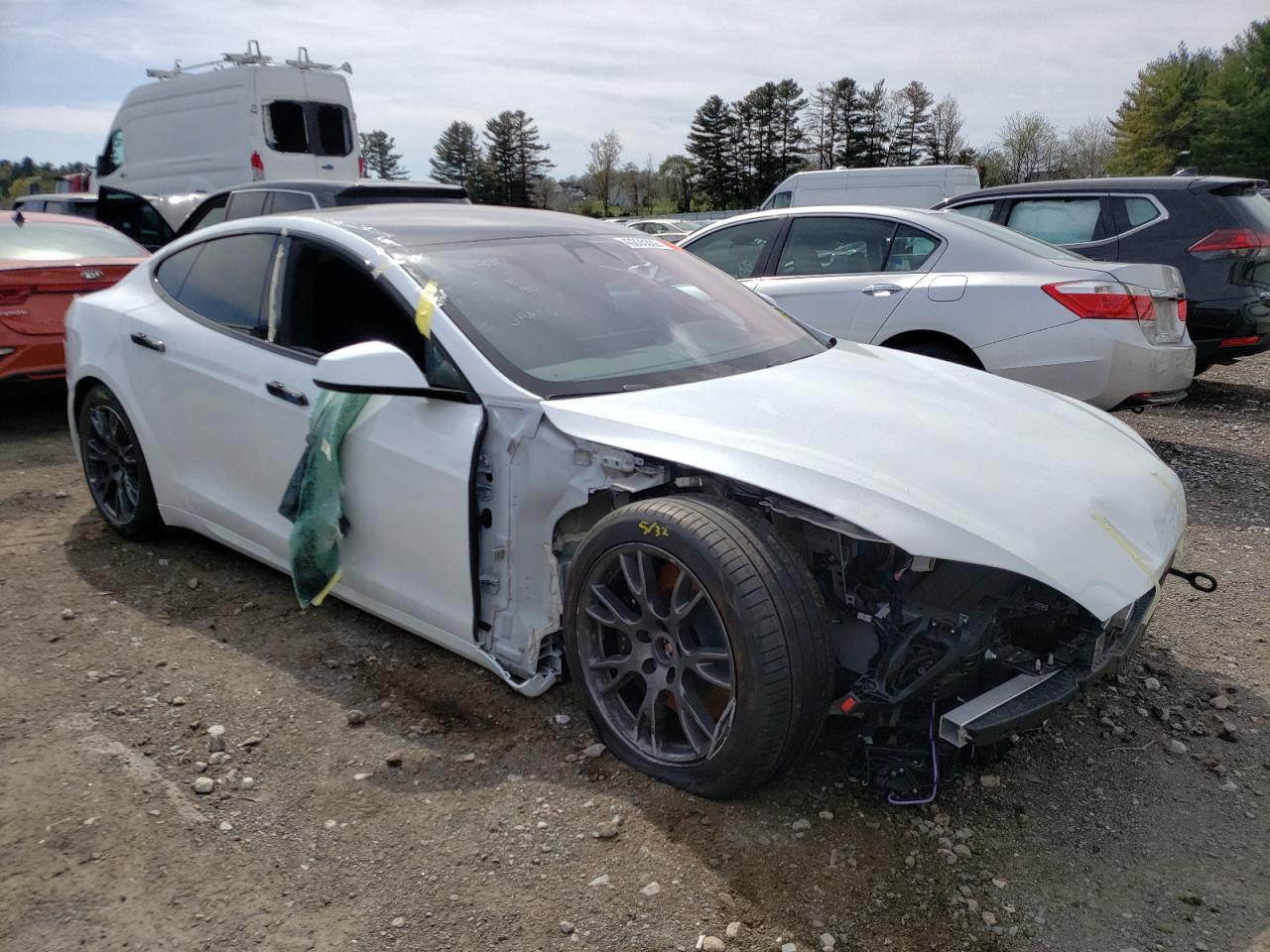 TESLA MODEL S 2021 with VIN 5YJSA1E51MF456015 - Photo from auction