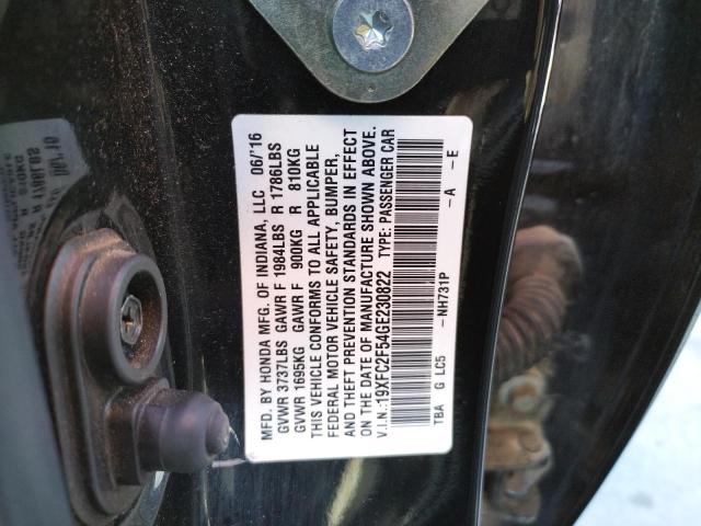 Photo 10 from auction – 2016 HONDA CIVIC LX with VIN 19XFC2F54GE230822
