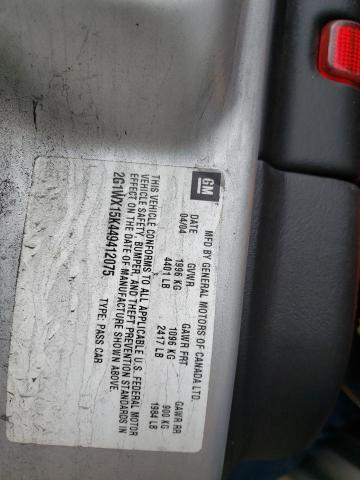Photo 10 from auction – 2004 CHEVROLET MONTE CARL with VIN 2G1WX15K449412075