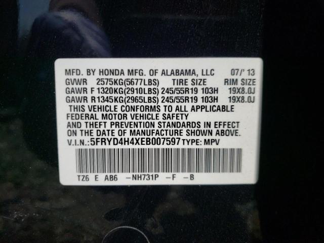 Photo 10 from auction – 2014 ACURA MDX TECH with VIN 5FRYD4H4XEB007597