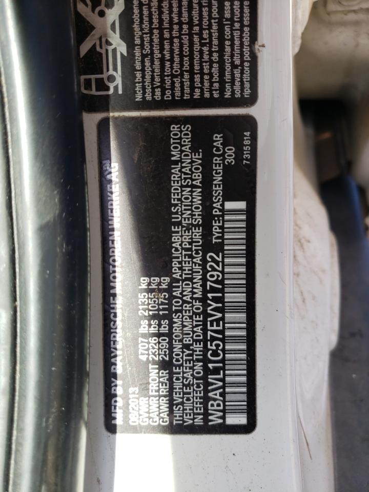 Photo 10 from auction – 2014 BMW X1 XDRIVE2 with VIN WBAVL1C57EVY17922