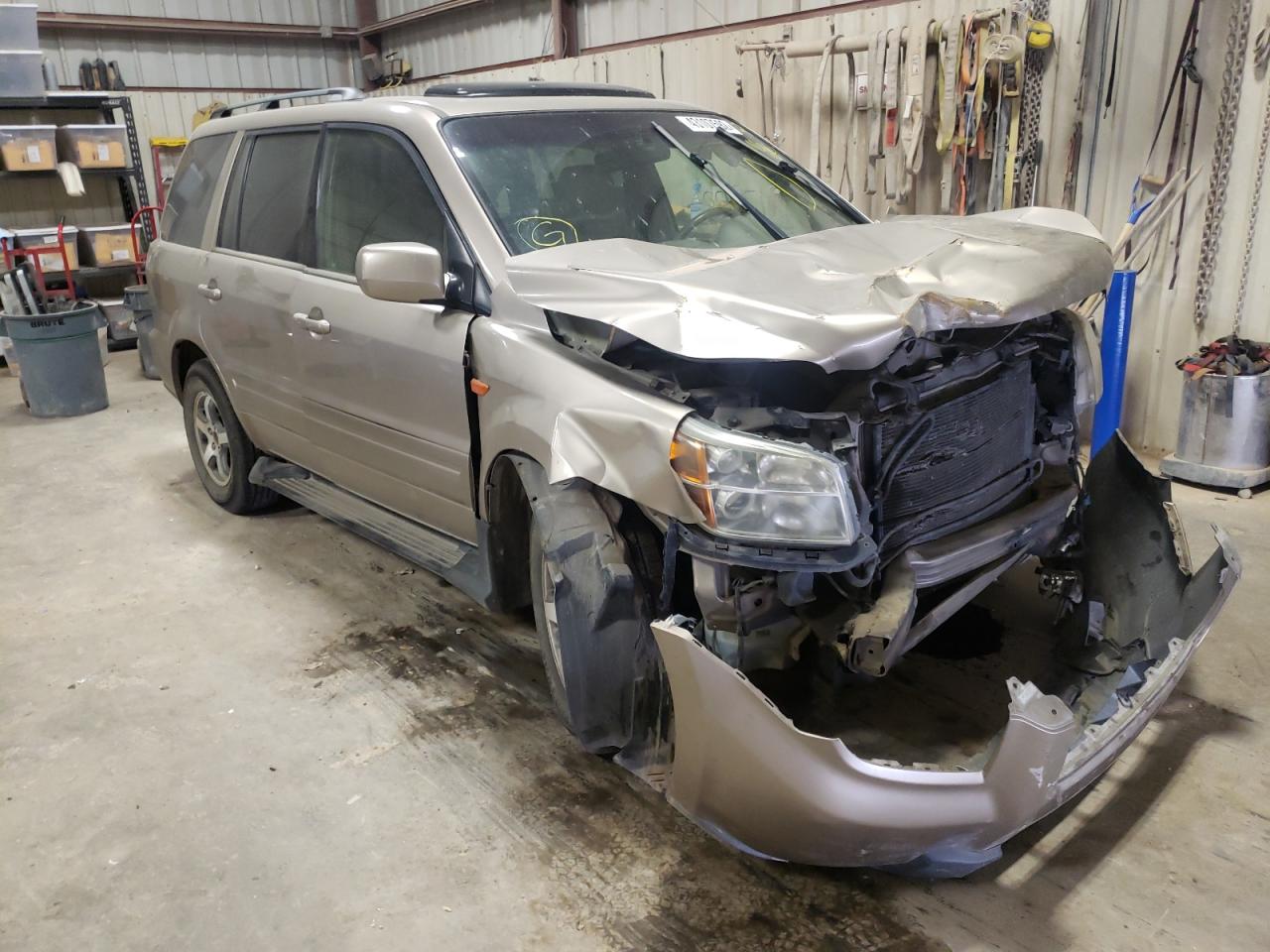 HONDA PILOT EXL 2007 with VIN 5FNYF28587B009070 - Photo from auction