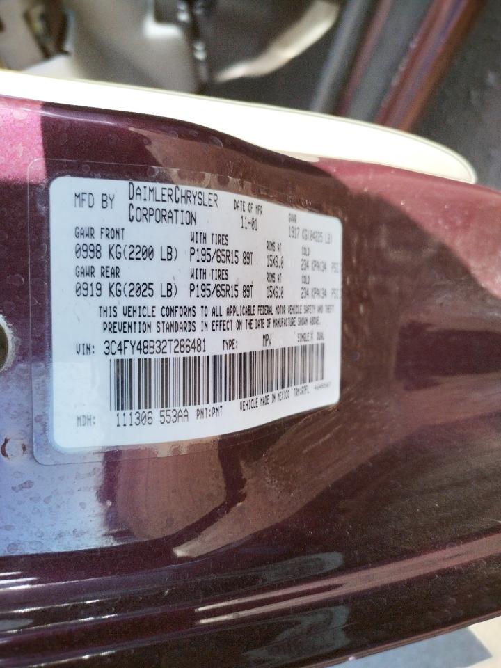 Photo 10 from auction – 2002 CHRYSLER PT CRUISER with VIN 3C4FY48B32T286481