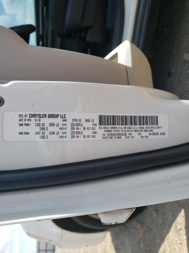 Photo 10 from auction – 2010 DODGE GRAND CARA with VIN 2D4RN4DE4AR425396