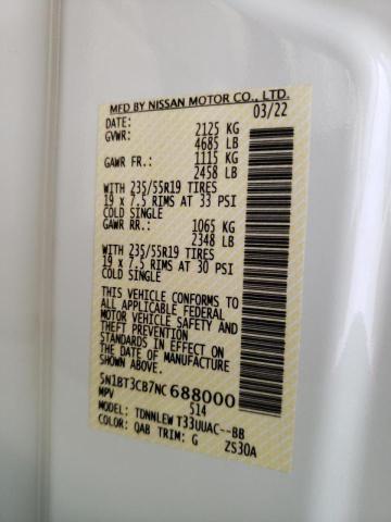 Photo 10 from auction – 2022 NISSAN ROGUE S with VIN 5N1BT3CB7NC688000