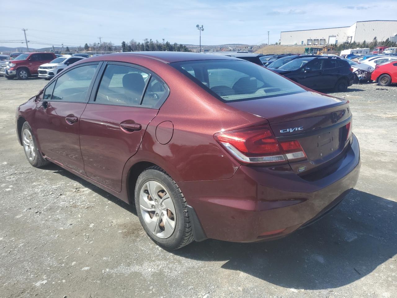 Photo 3 from auction – 2013 HONDA CIVIC LX with VIN 2HGFB2E41DH022426