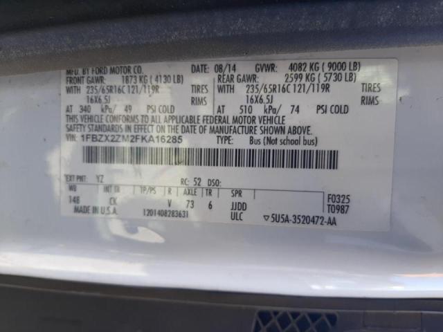 Photo 10 from auction – 2015 FORD TRANSIT T- with VIN 1FBZX2ZM2FKA16285