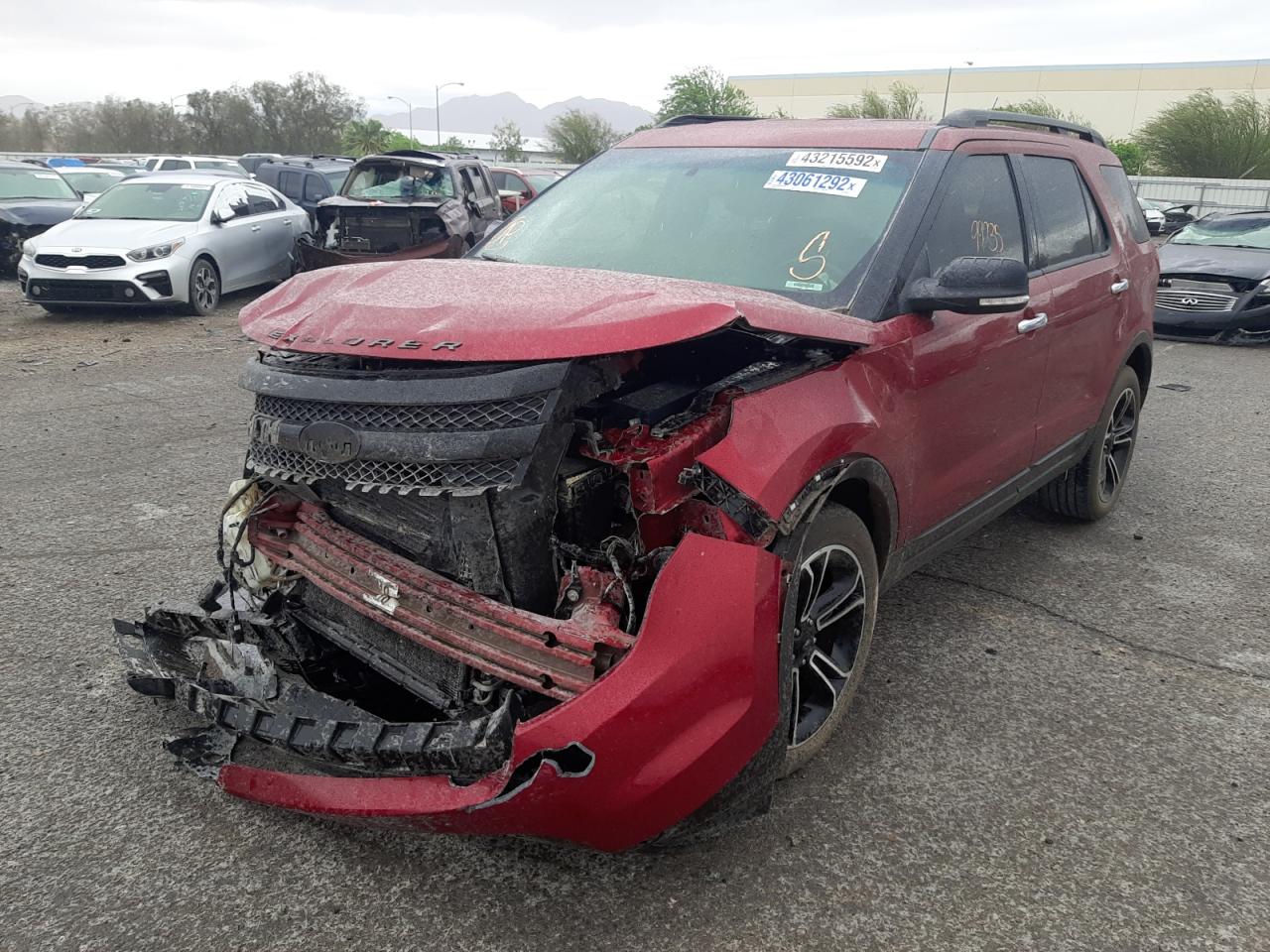 Photo 2 from auction – 2014 FORD EXPLORER S with VIN 1FM5K8GT7EGB39244