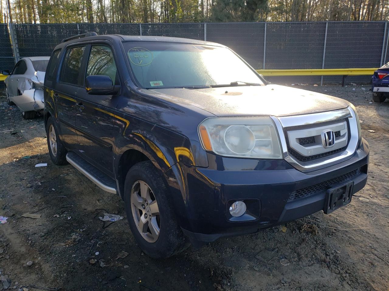 HONDA PILOT EXL 2009 with VIN 5FNYF486X9B029926 - Photo from auction