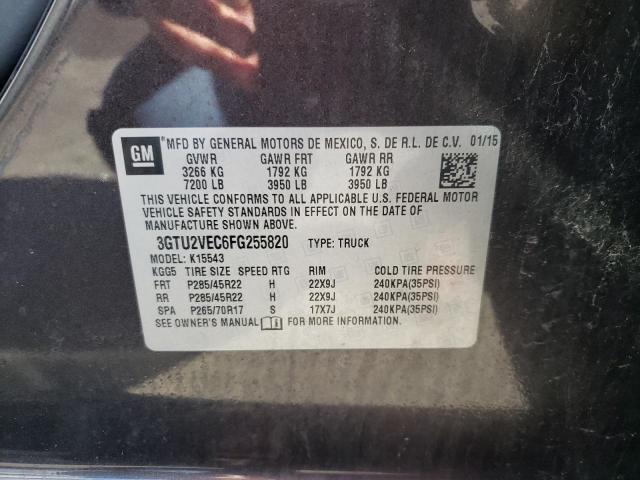 Photo 10 from auction – 2015 GMC SIERRA K15 with VIN 3GTU2VEC6FG255820