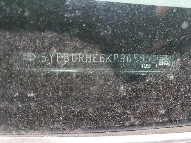 Photo 10 from auction – 2019 TOYOTA COROLLA L with VIN 5YFBURHE6KP905952