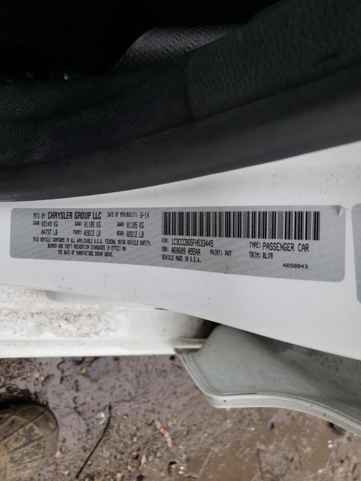 Photo 10 from auction – 2015 CHRYSLER 200 S with VIN 1C3CCCBG5FN533445