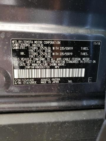 Photo 10 from auction – 2019 TOYOTA RAV4 LIMIT with VIN JTMY1RFV8KD007720