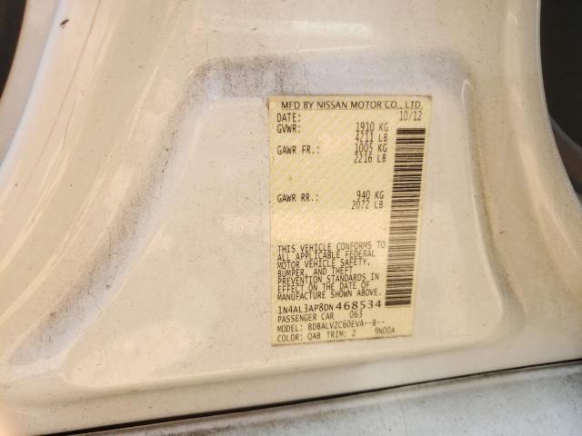 Photo 10 from auction – 2013 NISSAN ALTIMA 2.5 with VIN 1N4AL3AP8DN468534