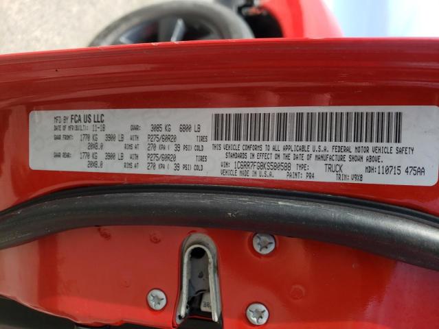 Photo 10 from auction – 2019 RAM 1500 CLASS with VIN 1C6RR7FG8KS580588