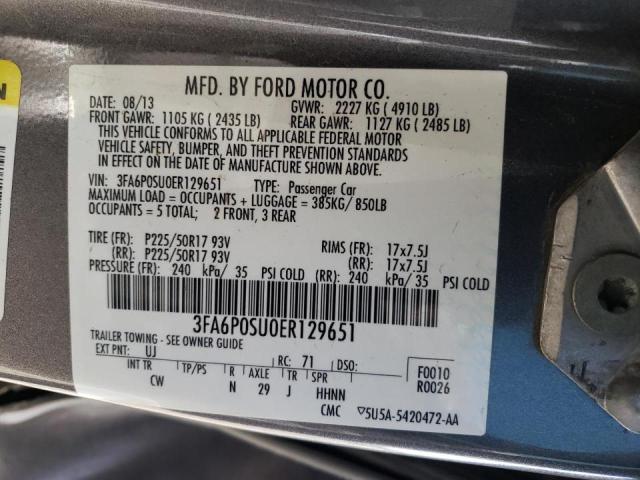 Photo 10 from auction – 2014 FORD FUSION TIT with VIN 3FA6P0SU0ER129651