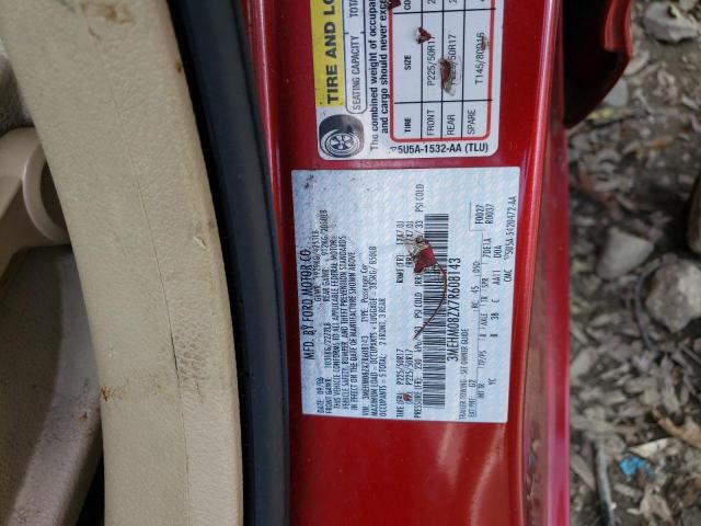 Photo 10 from auction – 2007 MERCURY MILAN with VIN 3MEHM08ZX7R608143