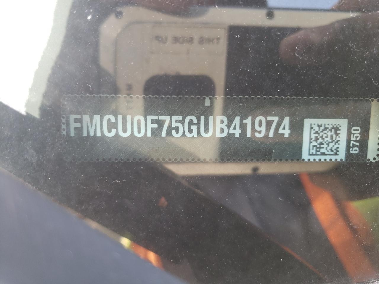 Photo 10 from auction – 2016 FORD ESCAPE S with VIN 1FMCU0F75GUB41974