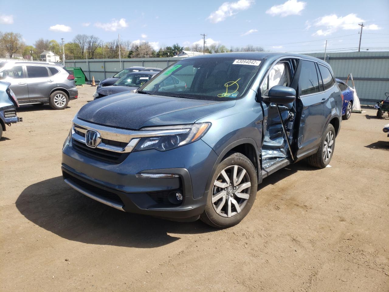 Photo 2 from auction – 2021 HONDA PILOT EXL with VIN 5FNYF6H55MB015346