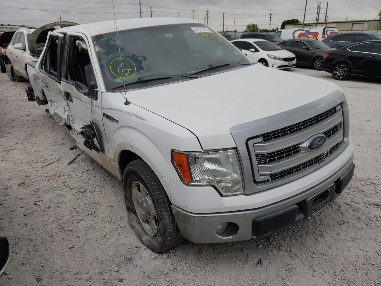 FORD F150 SUPER 2013 with VIN 1FTFW1CF7DKF08748 - Photo from auction