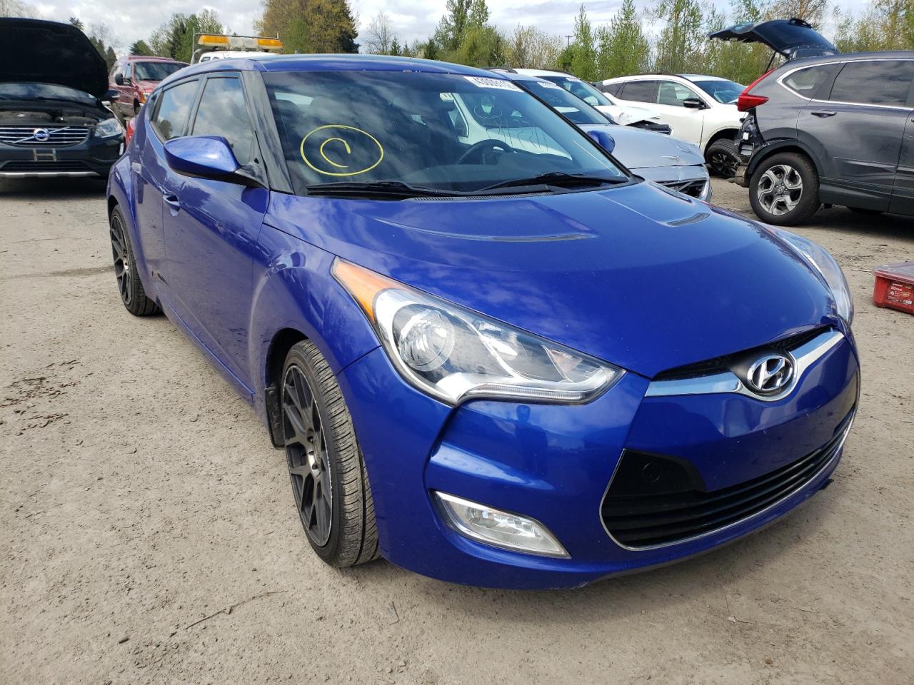 HYUNDAI VELOSTER 2012 with VIN KMHTC6AD4CU069484 - Photo from auction