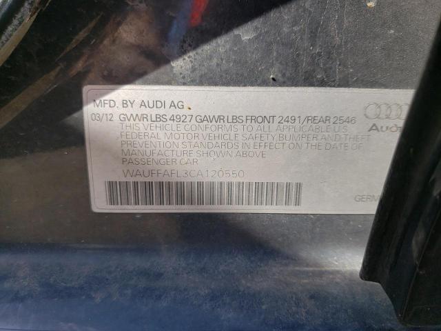 Photo 10 from auction – 2012 AUDI A4 PREMIUM with VIN WAUFFAFL3CA120550