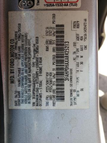 Photo 10 from auction – 2010 FORD FUSION with VIN 3FAHP0HAXAR425213