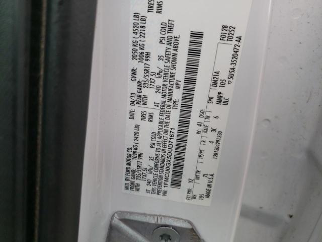 Photo 10 from auction – 2013 FORD ESCAPE SE with VIN 1FMCU0GX5DUD71671