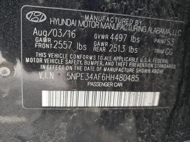 Photo 10 from auction – 2017 HYUNDAI SONATA SPO with VIN 5NPE34AF6HH480485