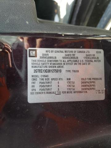 Photo 10 from auction – 2008 GMC SIERRA C15 with VIN 2GTEC13C081275019