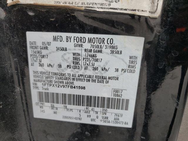 Фото 1 с аукциона – 2007 FORD F150 с VIN 1FTPX12V97FB41598