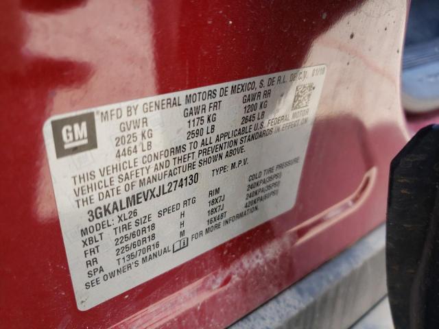 Photo 10 from auction – 2018 GMC TERRAIN SL with VIN 3GKALMEVXJL274130