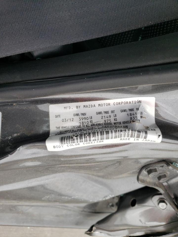 Photo 10 from auction – 2012 MAZDA 3 I with VIN JM1BL1L72C1631023
