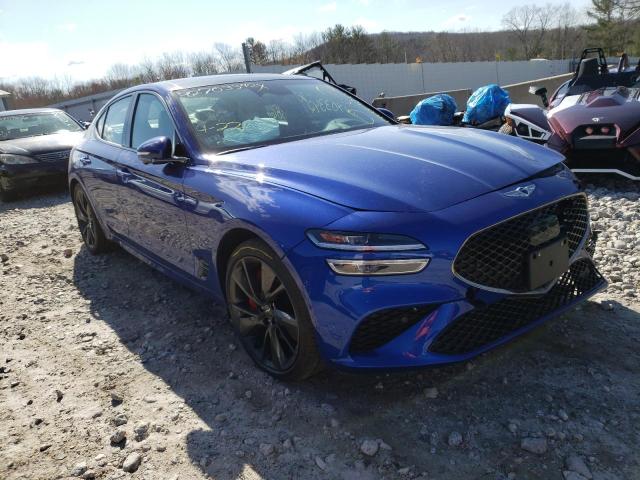 GENESIS G70 BASE 2022 with VIN KMTG54TE9NU085419 - Photo from auction