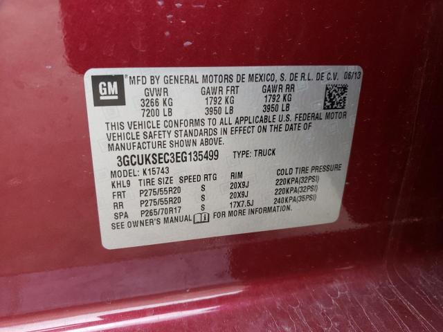 Photo 10 from auction – 2014 CHEVROLET SILVERADO with VIN 3GCUKSEC3EG135499