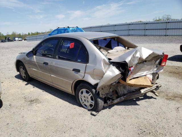 Photo 3 from auction – 2001 HONDA CIVIC LX with VIN 2HGES16571H519912