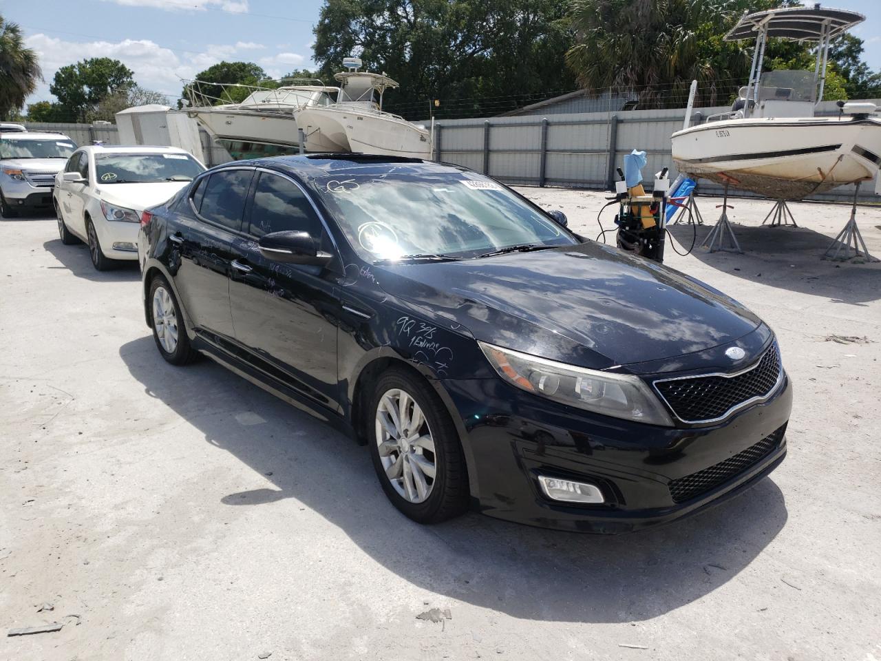 KIA OPTIMA EX 2014 with VIN 5XXGN4A73EG298309 - Photo from auction