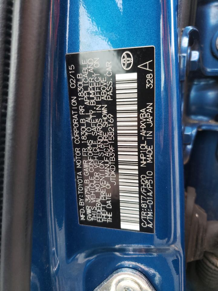 Photo 10 from auction – 2015 TOYOTA PRIUS C with VIN JTDKDTB39F1582169