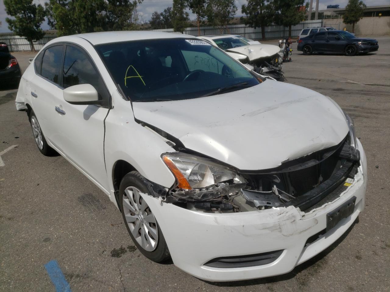 NISSAN SENTRA S 2015 with VIN 3N1AB7AP1FY223264 - Photo from auction