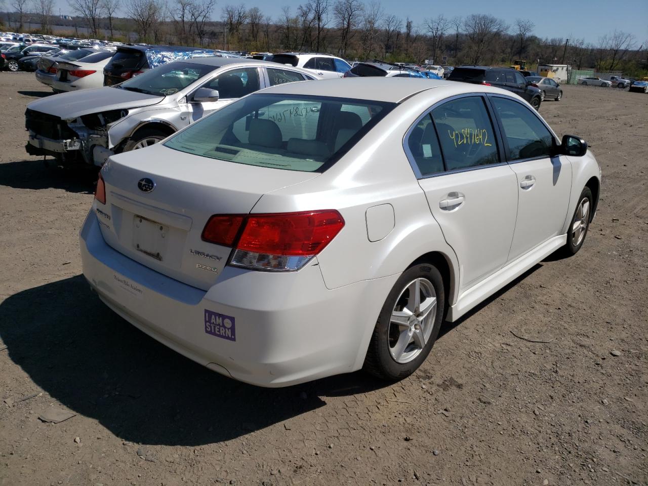 Photo 4 from auction – 2013 SUBARU LEGACY 2.5 with VIN 4S3BMBA63D3045157