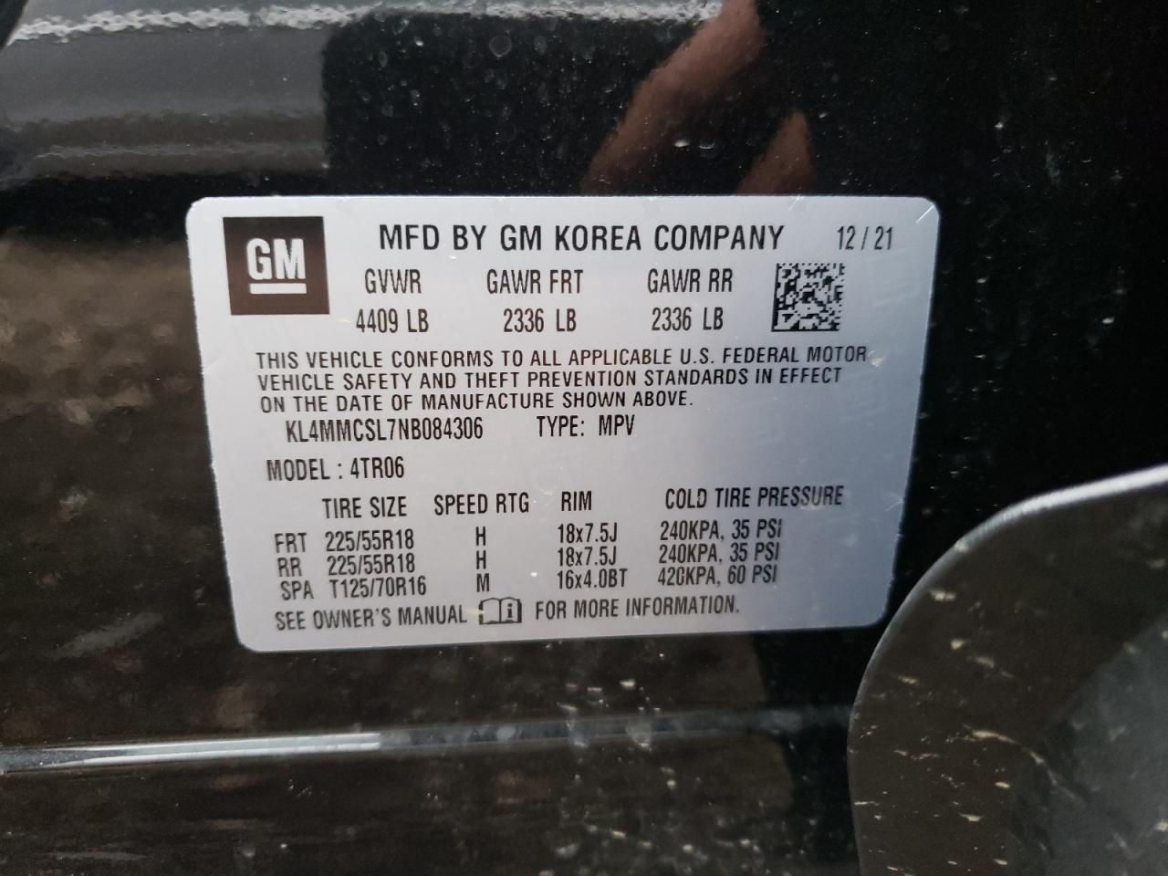 Photo 10 from auction – 2022 BUICK ENCORE GX with VIN KL4MMCSL7NB084306